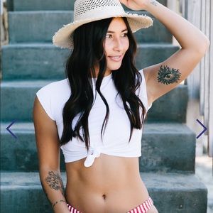 Womens not t crop rashgaurd